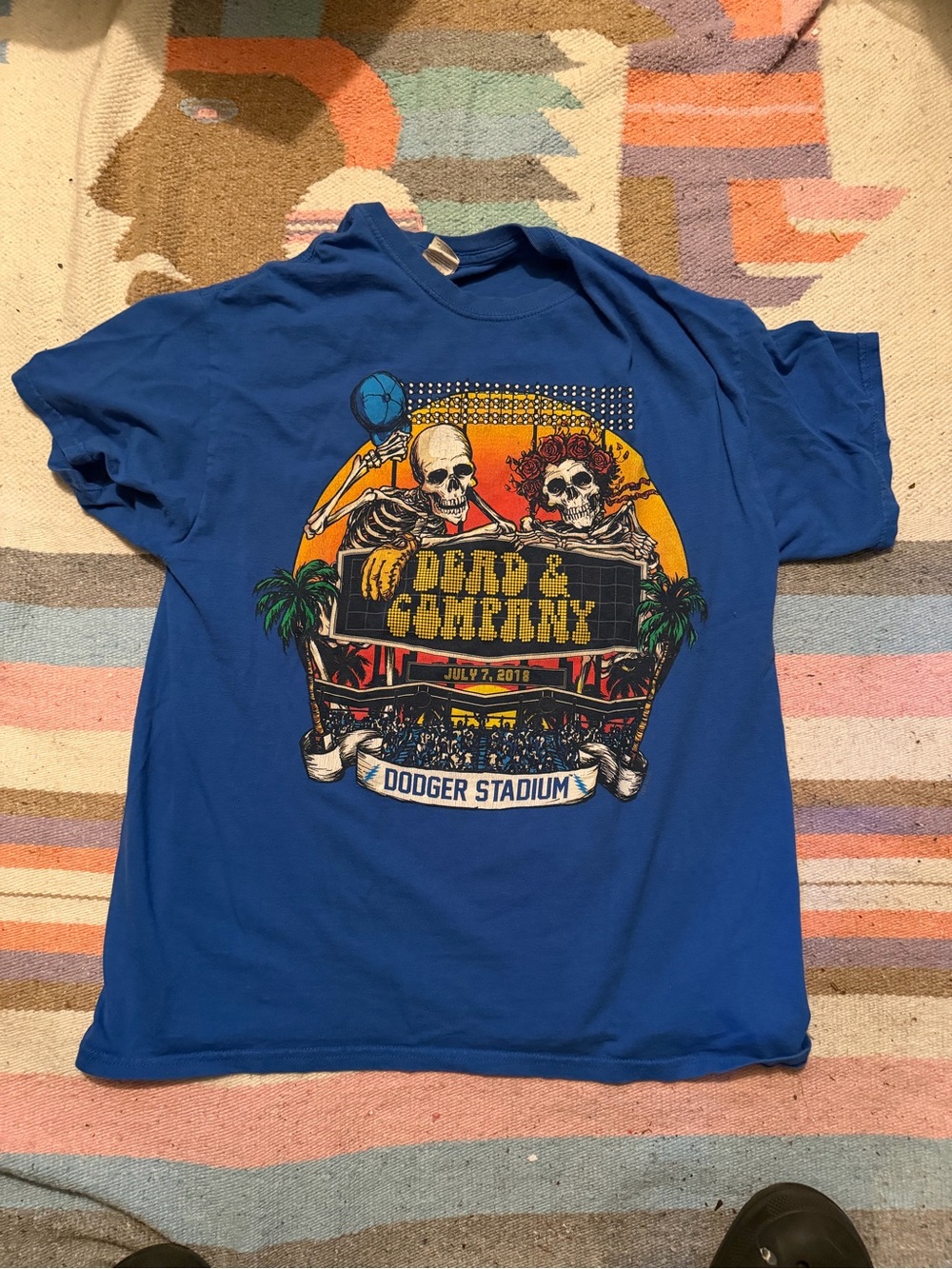Dead And Company Shirt Men’s Large Dodgers Stadium 2018 Bertha Stadium